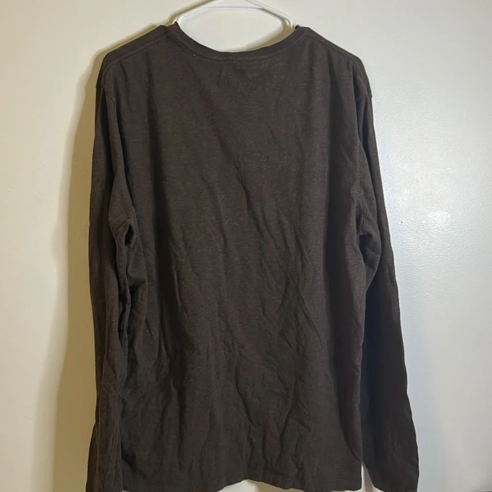 Banana Republic long sleeve soft wash tee size xl Black 100% cotton casual